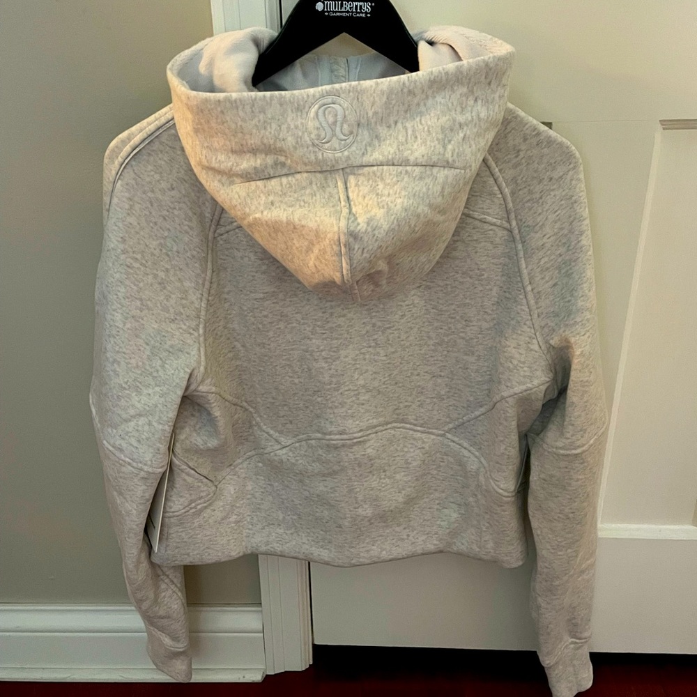 NWT LULULEMON SCUBA OVERSIZED HALF-ZIP HOODIE *PLUSH GRAY - Picture 3 of 3